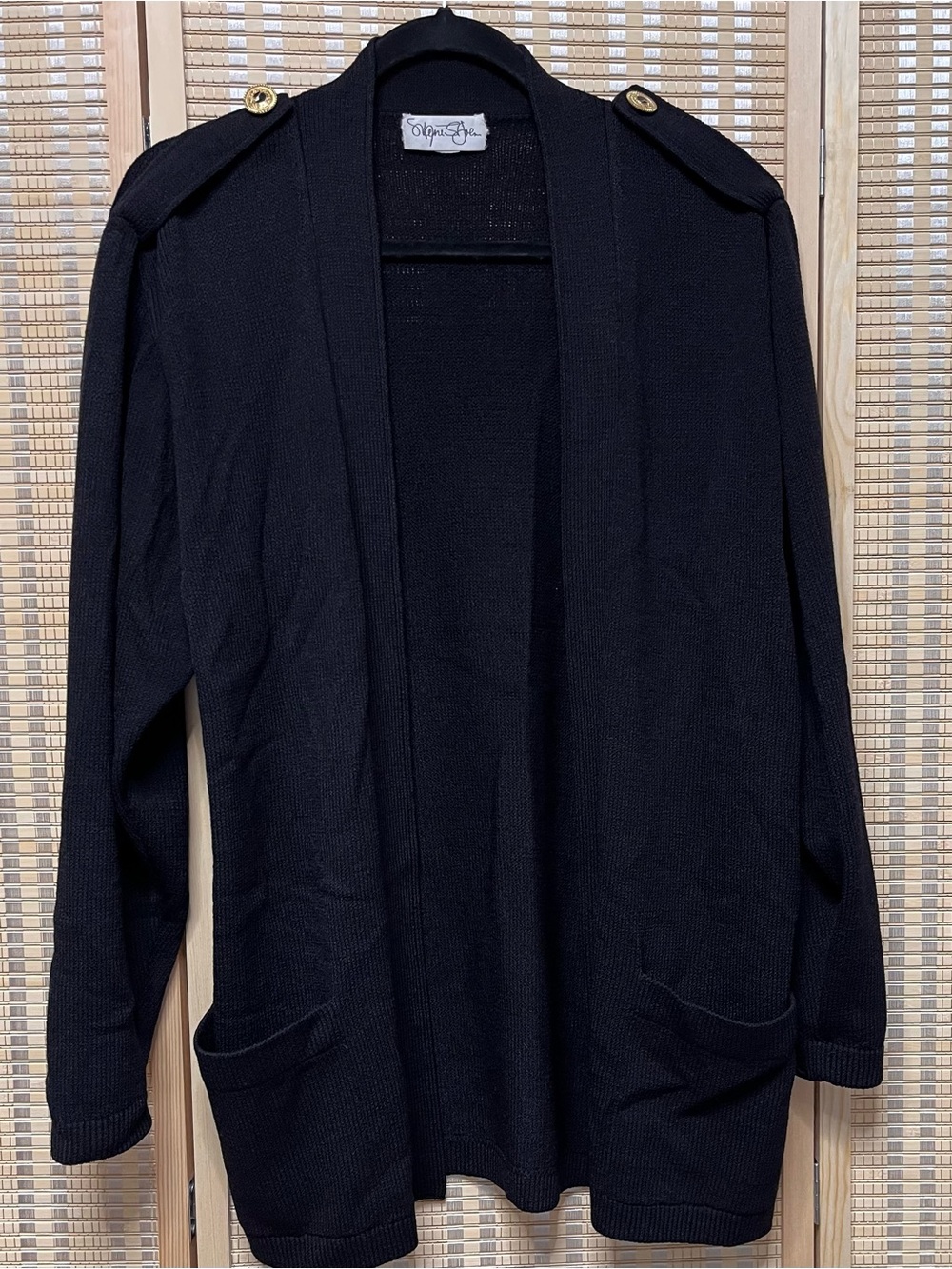 Vintage Wayne ST John Open-Front Cardigan